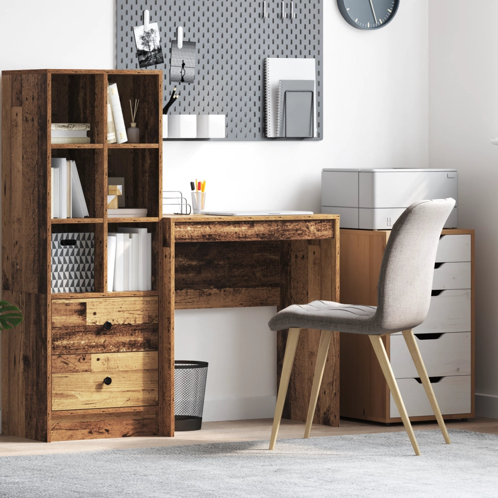Scrivania Rustica Legno Vecchio Truciolare Piccola Magazzino