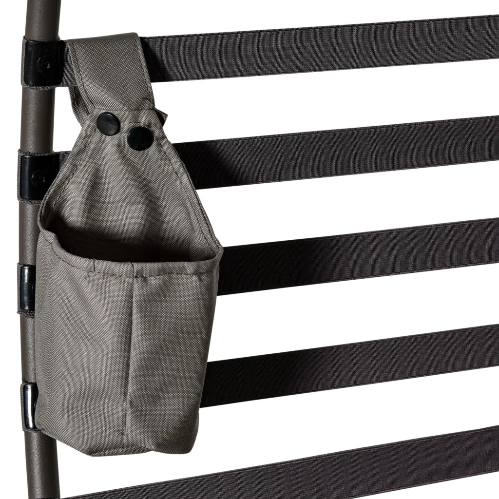 Poltrona da giardino in polyrattan con cuscini ¨C zephmum ¨C marrone sabbia 118x75x139 cm