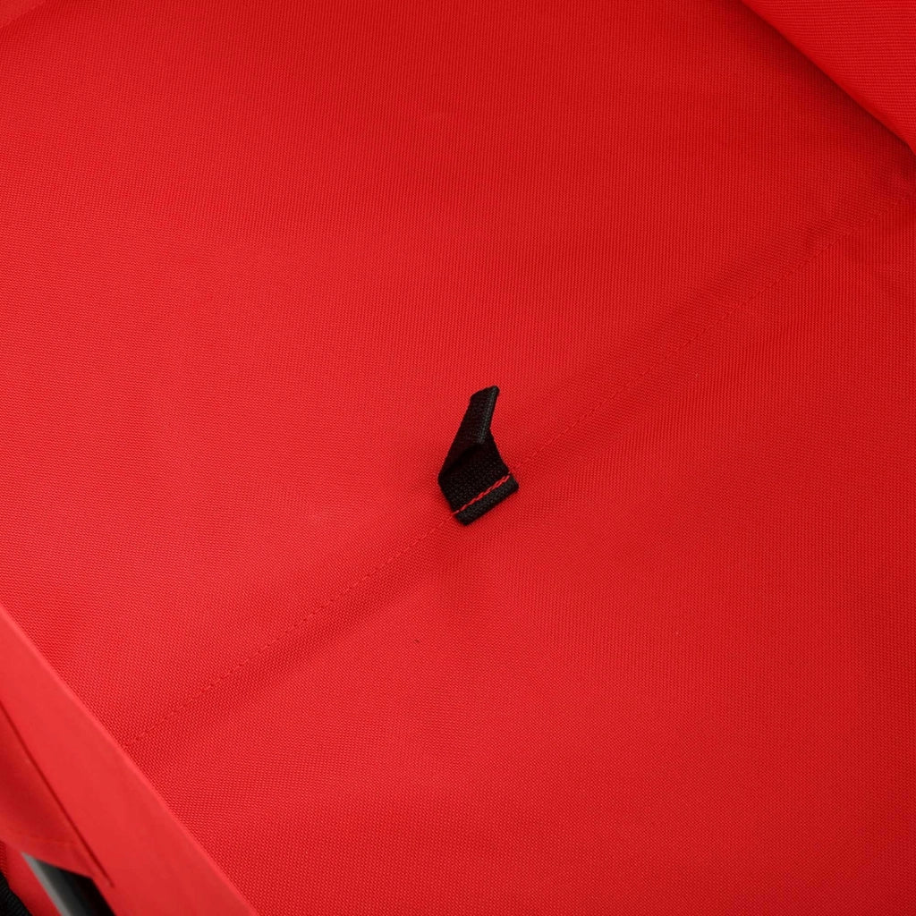 Carrello da Spiaggia Pieghevole TYRS con Ruote in Plastica, Portata Massima 120 kg, Colore Rosso