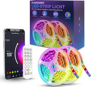 Striscia LED RGB intelligente 10 Metri con telecomando - 16 Milioni di colori e illuminazione atmosferica per iOS e Android