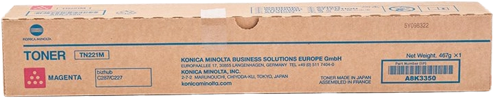 ORIGINAL Konica Minolta toner magenta A8K3350 TN-221M ~21000 Seiten
