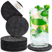 Design di supporto per bicchieri, rotondi o quadrati, per tavolo o bar | Supporti per bicchieri in Oekotex per un uso sostenibile | 10 supporti per bicchieri, candele, tazze, bar, bicchieri | Decorazione da tavola