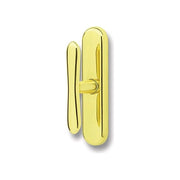 Ghidini FV24971 Uno Martellina Cremonese per Finestre su Placca Attacco Q7 Senza Gioco Ottone Cromo Satinato colore Cromo Satinato