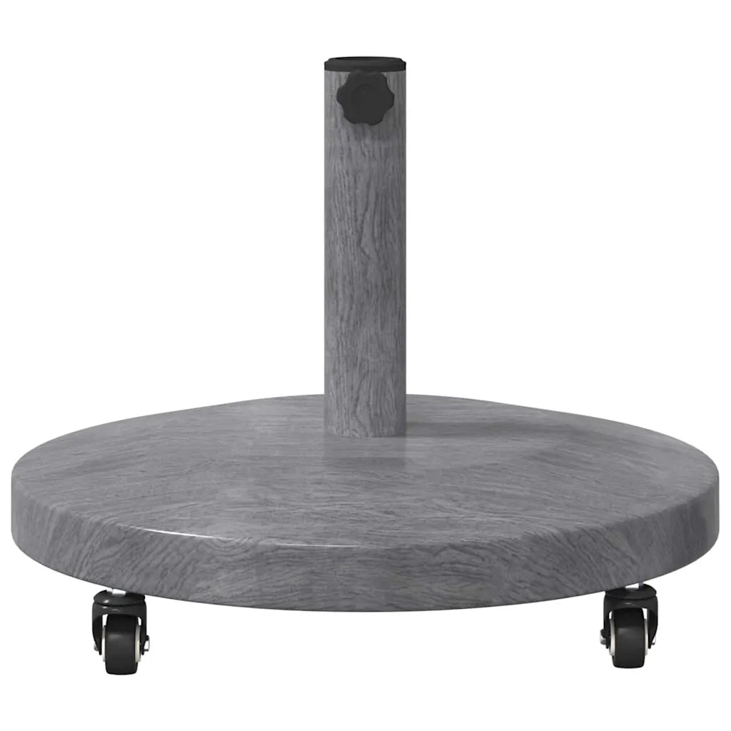 Base per ombrellone Aspetto Legno Grigio Scuro 48 x 48 x 32 cm 42010013