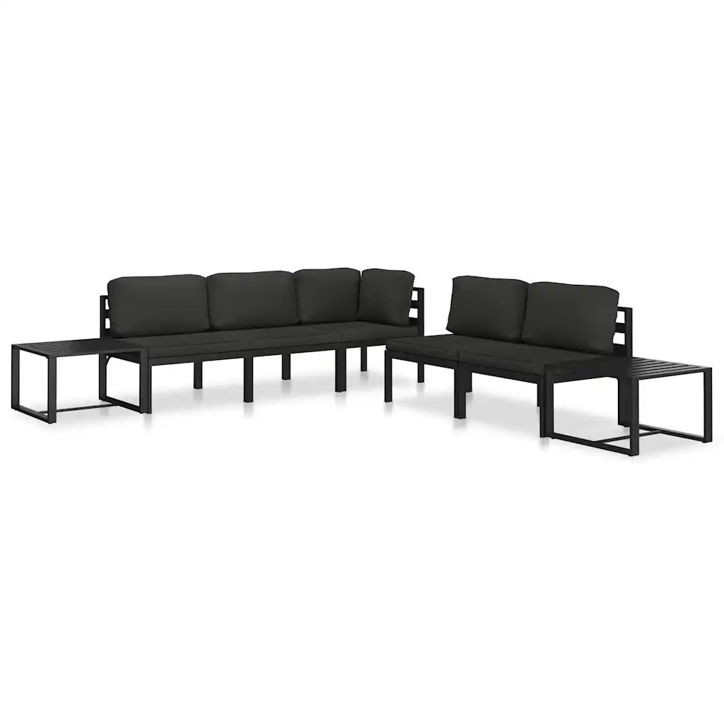 Tavolino da CaffÃ¨ in Alluminio Antracite  cod mxl 71888