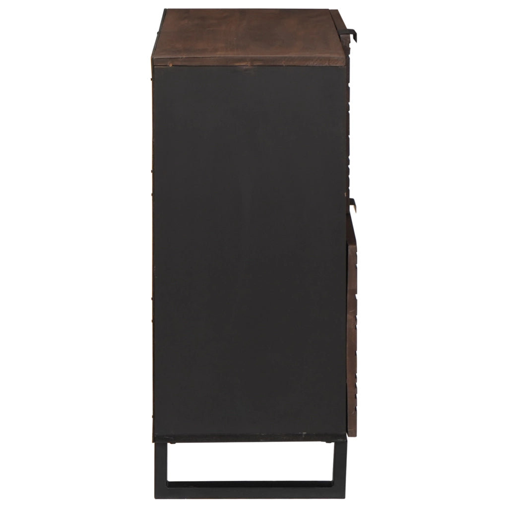 Mobile 80x33.5x75 cm Legno Solido Mango