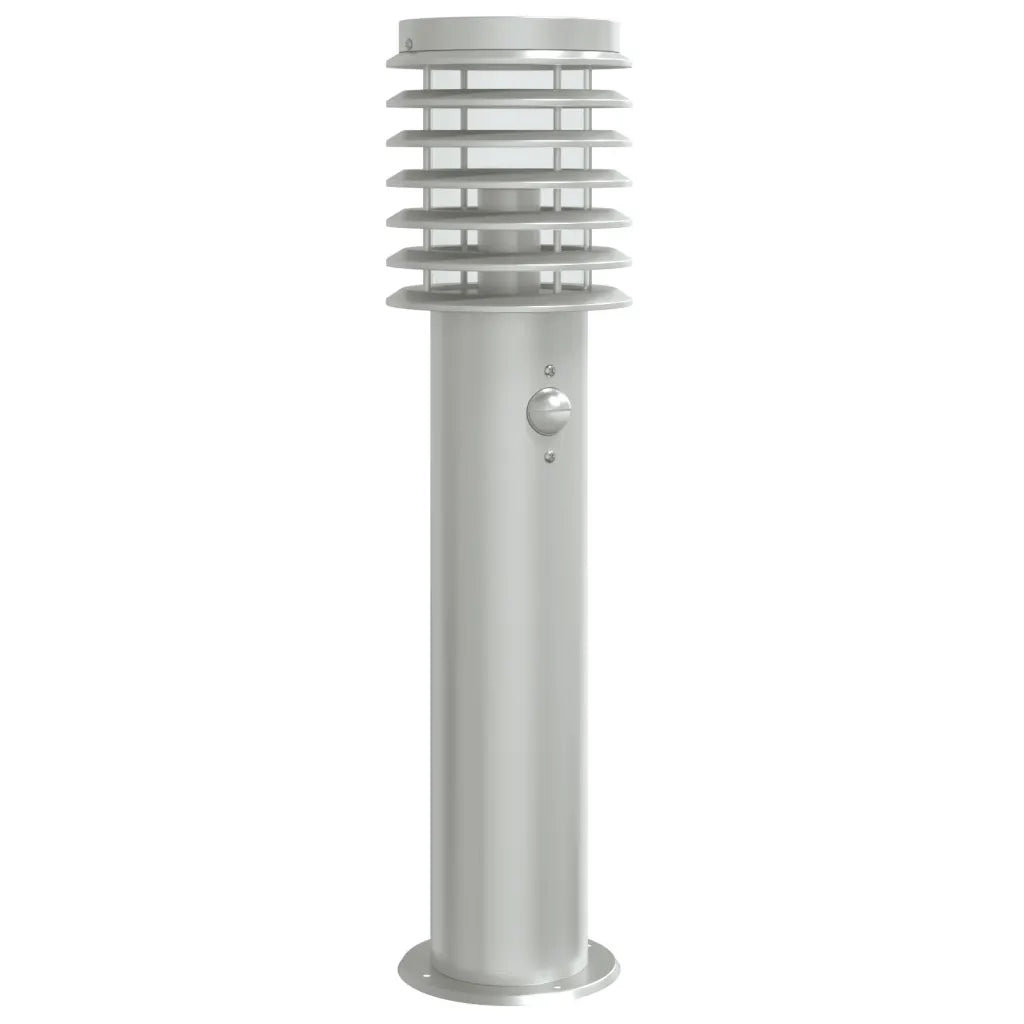 Lampada da Terra per Esterni Sensore Argento 60 cm in Acciaio CFW5510954
