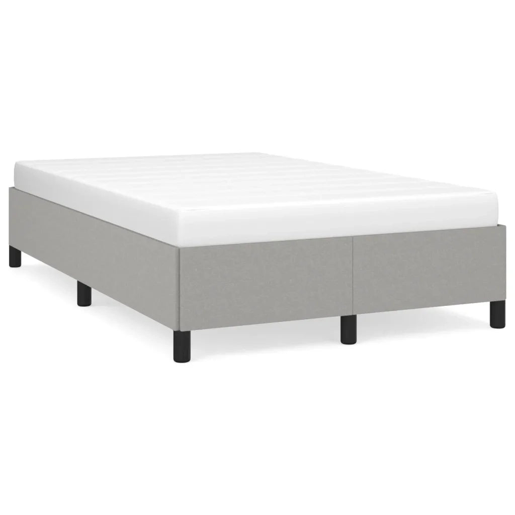 Giroletto senza Materasso Grigio Chiaro 120x190 cm in Tessuto