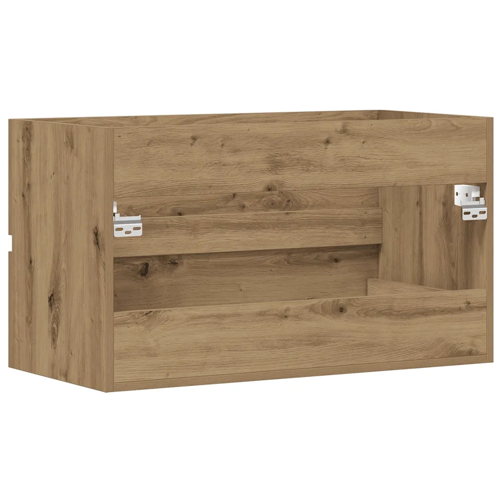 Mobile Lavabo Rovere Artigianale 90x38,5x45 cm in Truciolato