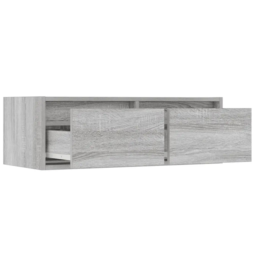 Mobile Porta TV con Luci LED Grigio Sonoma 75x35,5x25 cm 860234