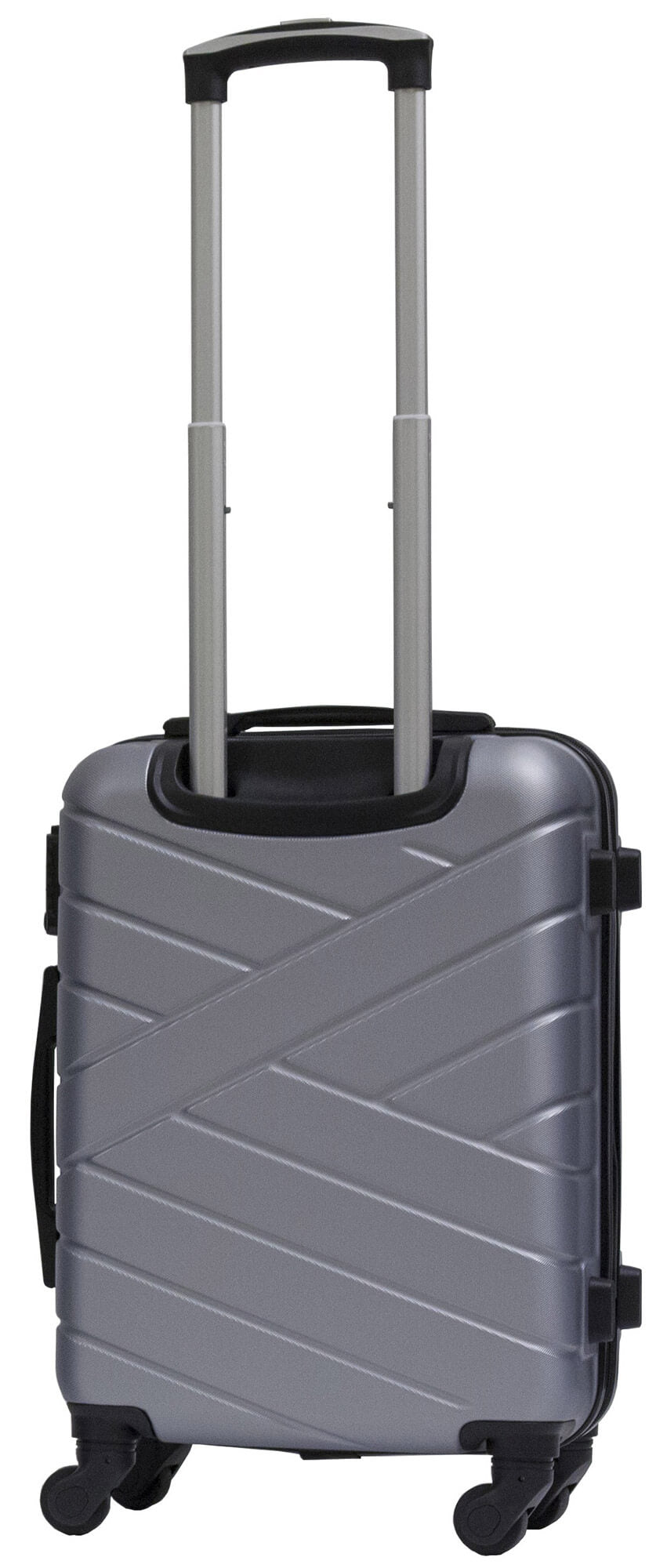 Trolley Valigia Bagaglio a Mano Rigida in ABS 4 Ruote TSA Ravizzoni Giove Silver