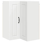Mobile da cucina moderno da parete con pratico spazio di archiviazione 57 x 57 x 80 cm legno ingegnerizzato bianco 02_0054418