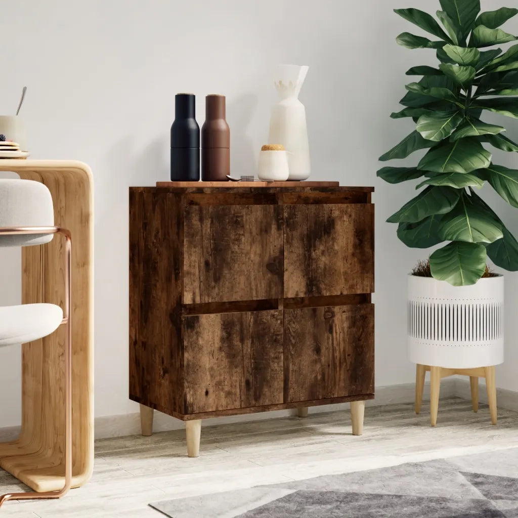 Credenza Rovere Fumo 60x35x70 cm in Legno Multistratocod mxl 127163