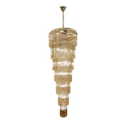 Lampadario glamour conico vetro oro 69xE14 Zuma Line
