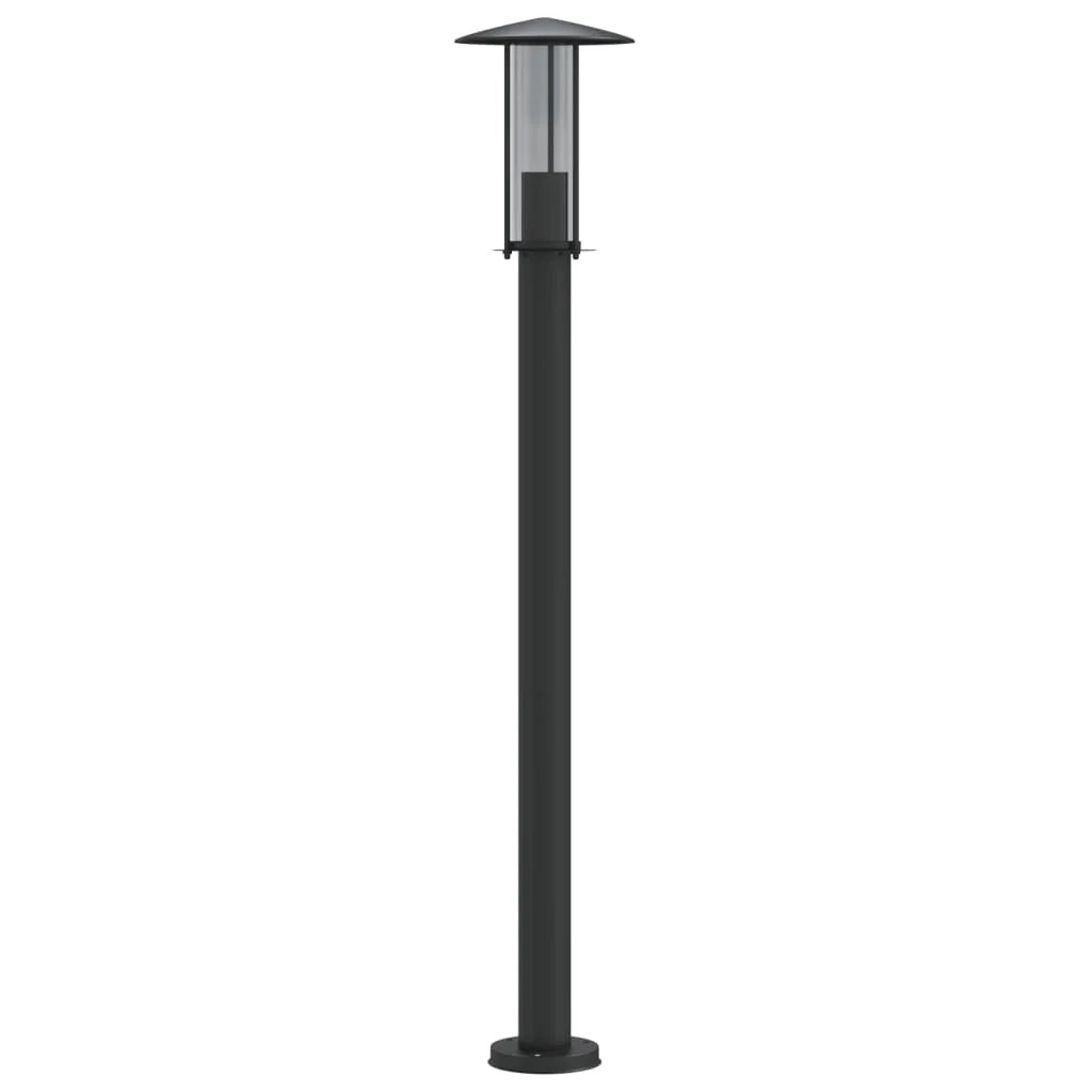 Lampada da terra per esterni 100 cm acciaio inox nero 02_0042503