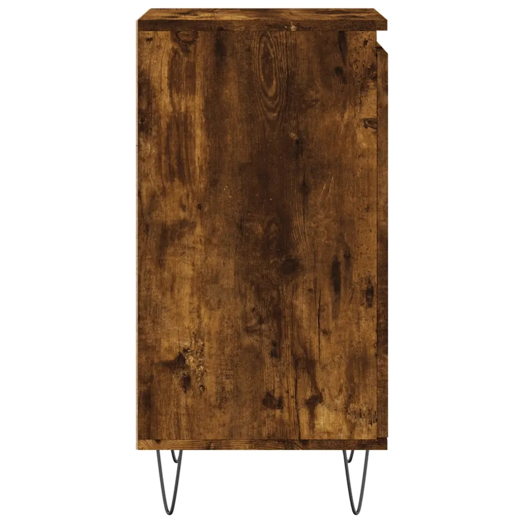 Credenza | Madia | Buffet da pranzo | Armadio da pranzo Rovere Fumo 40x35x70 cm in Legno Multistrato