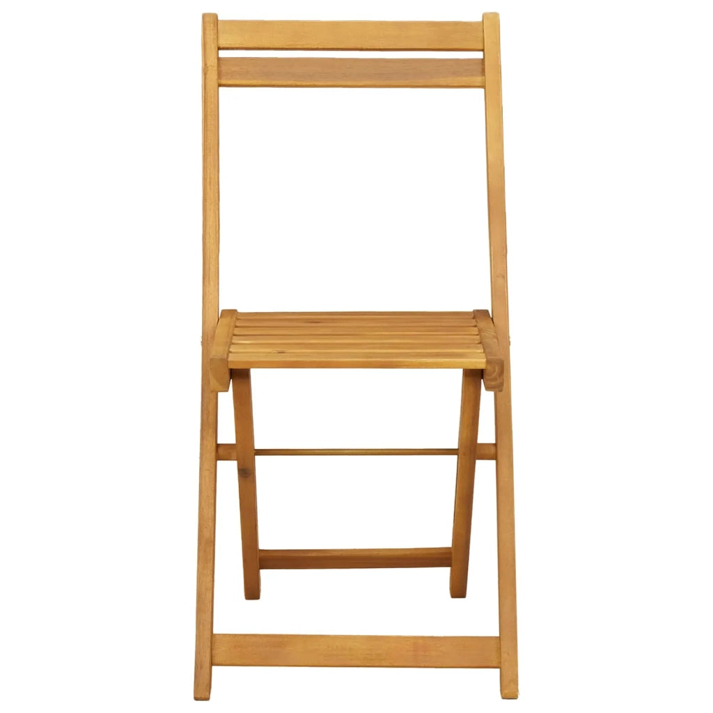 Sedie Bistro da Giardino 8 pcs Naturale 40 x 53 x 80 cm