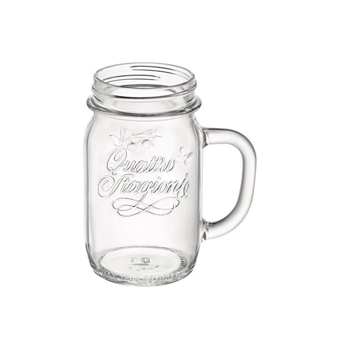 Bormioli Vaso con Manico Trasparente Quattro Stagioni 41.5cl senza Capsula