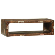 Mobile porta TV moderno e pratico con contenitore 80 x 30 x 25 cm realizzato in legno massello di recupero 02_0058073
