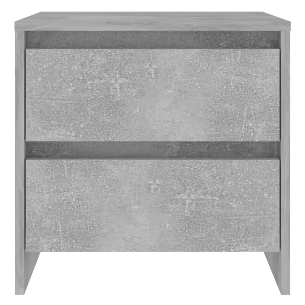 Comodino Grigio Cemento 45x34,5x44,5 cm in Truciolato 809853