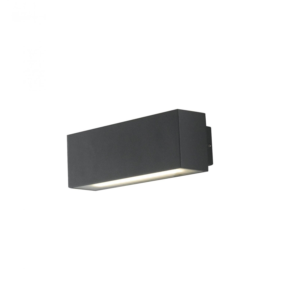 APPLIQUE BIEMISSIONE LED AGERA NERA 12W 1380LM CCT 3000K / 4000K IP54 6,5X9X6,5CM