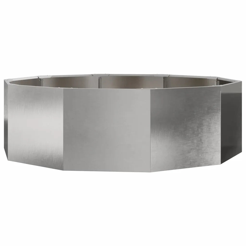 Fioriera Argento 120 x 120 x 35 cm Acciaio inossidabile