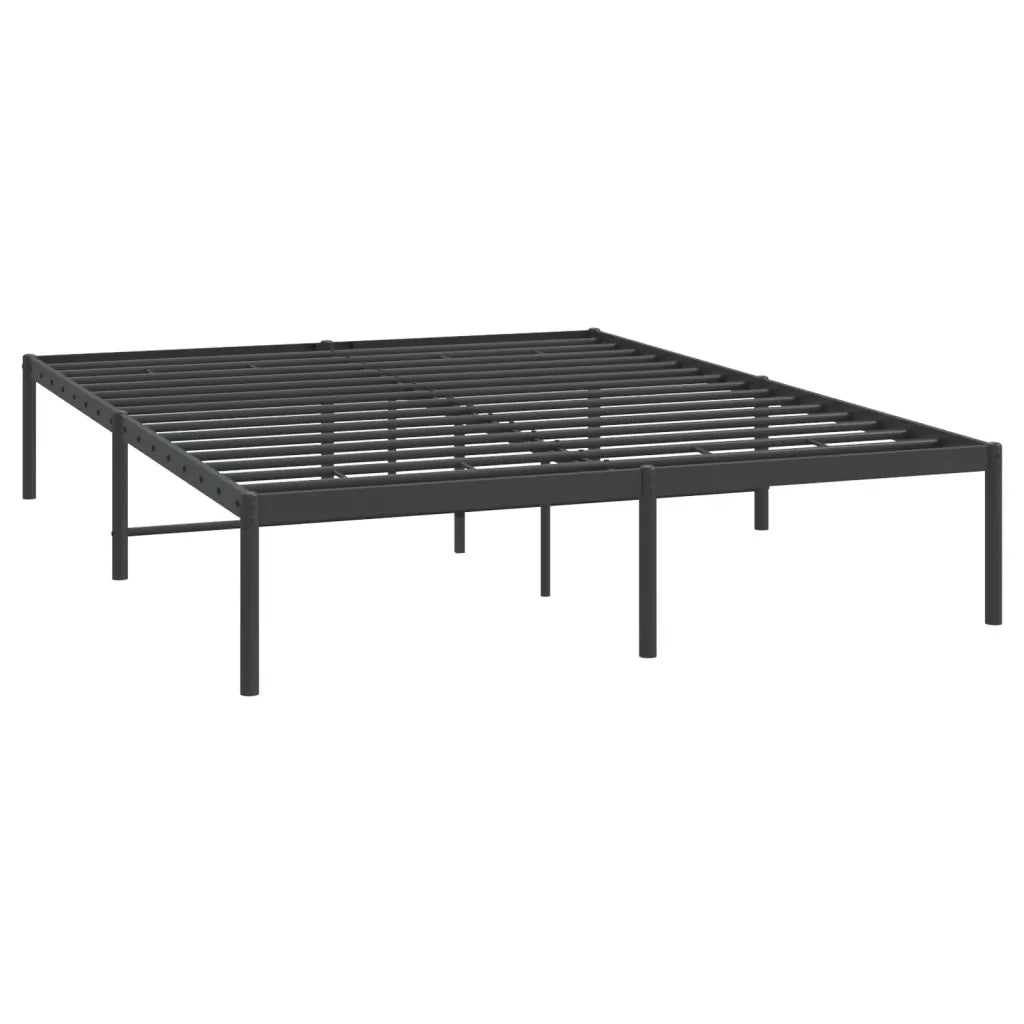 Giroletto-Struttura Letto in Metallo Nero 160x200 cm