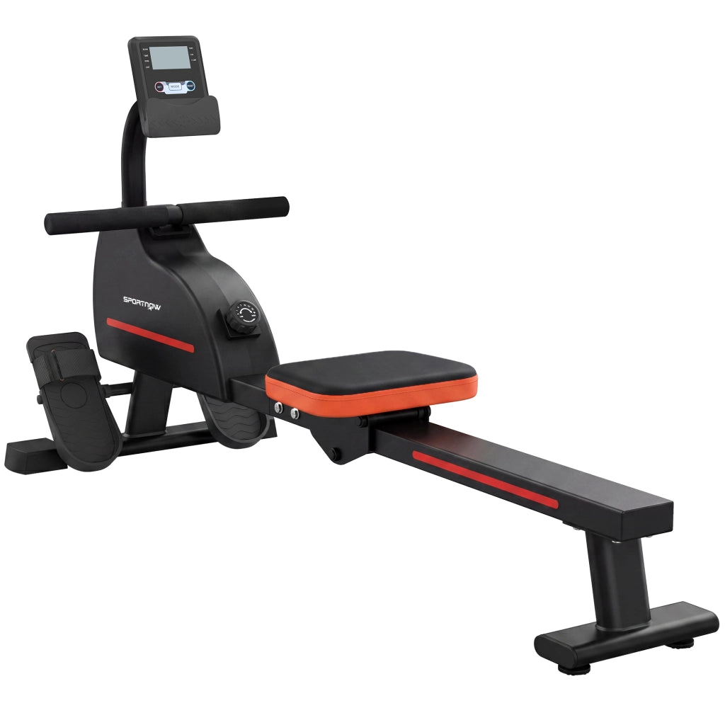 Rameur Magnetico Bluetooth Kinomap Zwift 16 Livelli ¨C zephmum ¨C 135x42x72cm Rosso