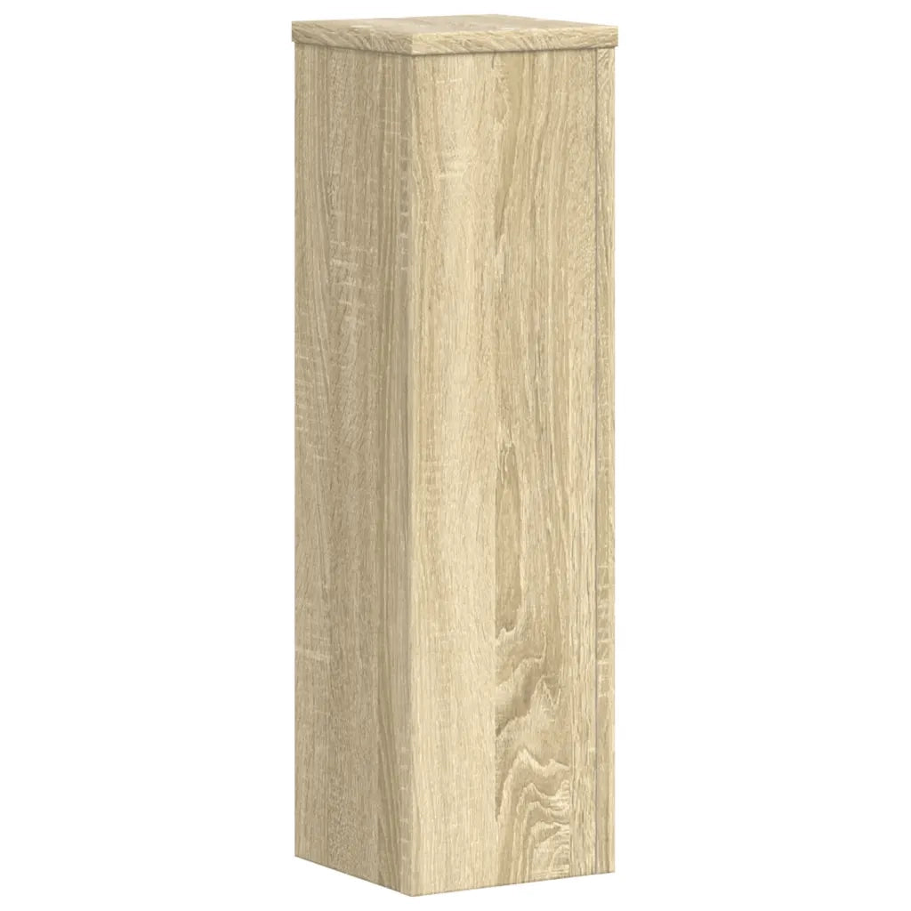 vidaXL Supporti per Piante 2 pz Rovere 17x17x60 cm in Multistrato