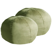 Set di 2 cuscini decorativi in velluto verde oliva a tinta unita 33 x 33 cm Accessori decorativi Boho Camera da letto Soggiorno