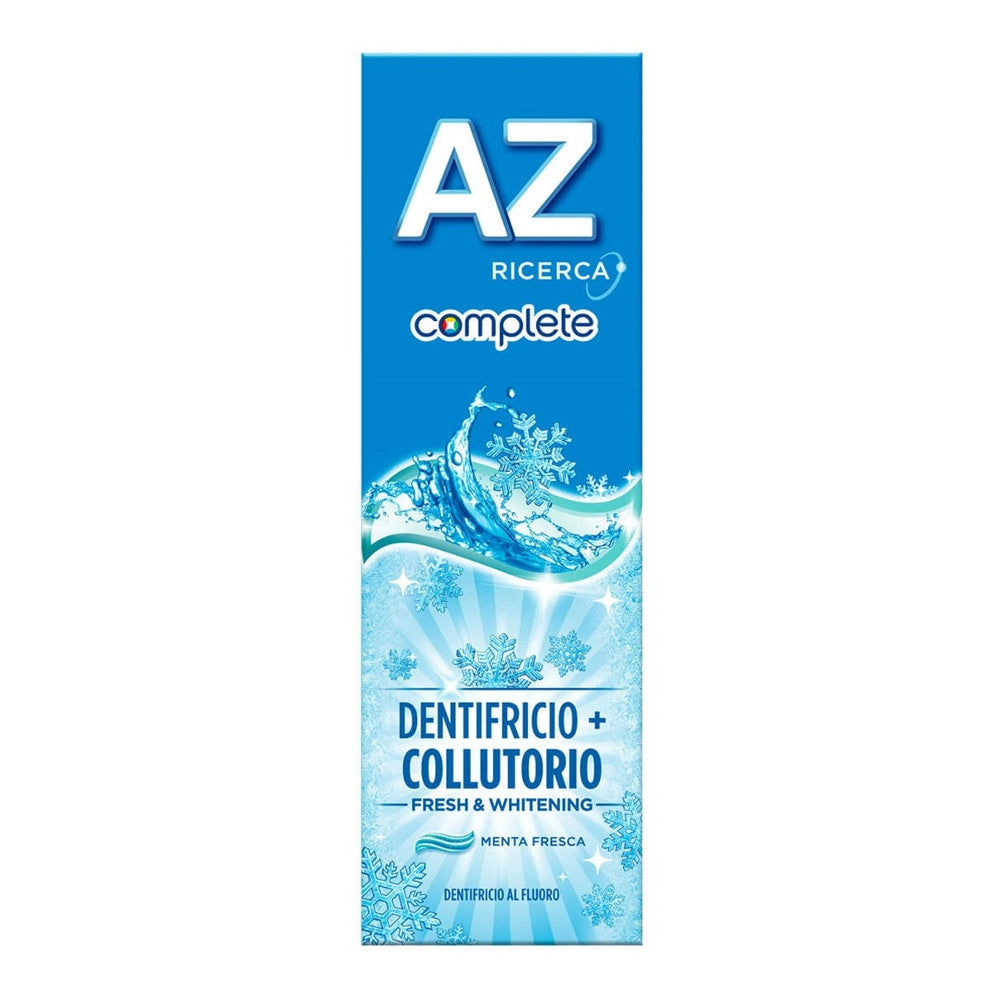 Dentifricio az ricerca complete con collutorio confezione da 75 millilitri