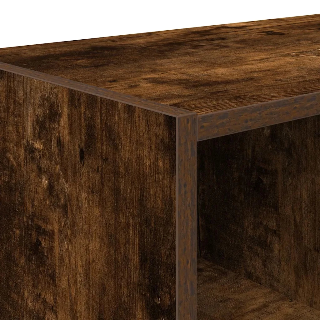 Scarpiera Impilabile Rovere Fumo 89,5x30x40 cm 858847