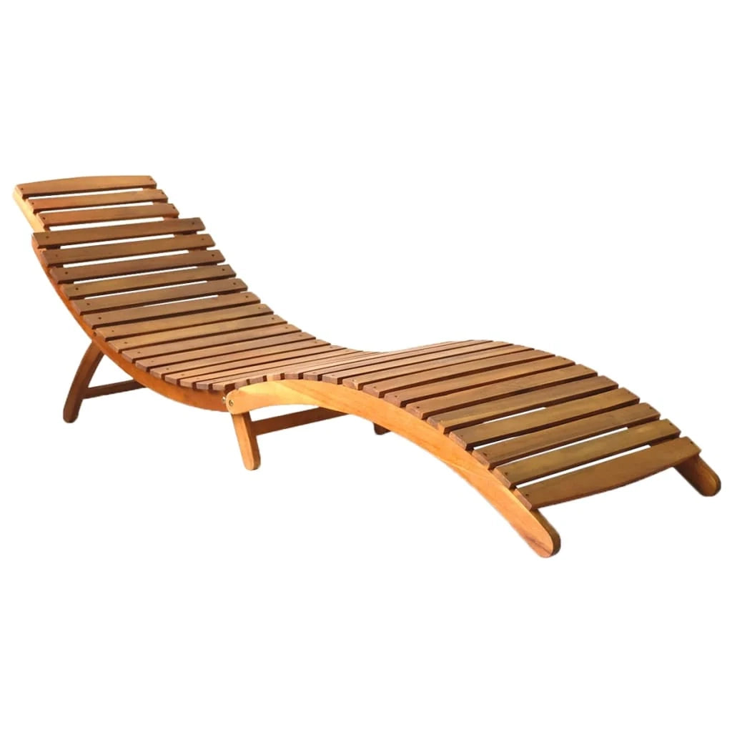 Lettino prendisole sdraio lettino da giardino mobile da esterno per patio con cuscino legno massello di acacia 02_0012386
