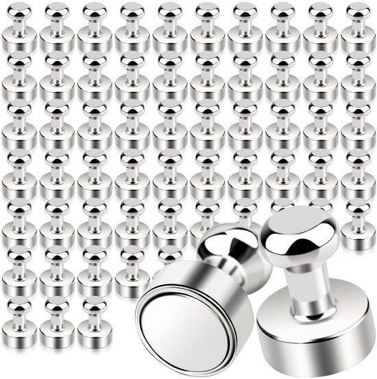 MAGXCENE 60 pezzi magneti forti magneti neodimio forti 12 x 16 mm magneti mini, magneti per lavagne magnetiche, magneti forti per frigoriferi, pannelli da attacco, pannelli da appendere, lavagne bianche