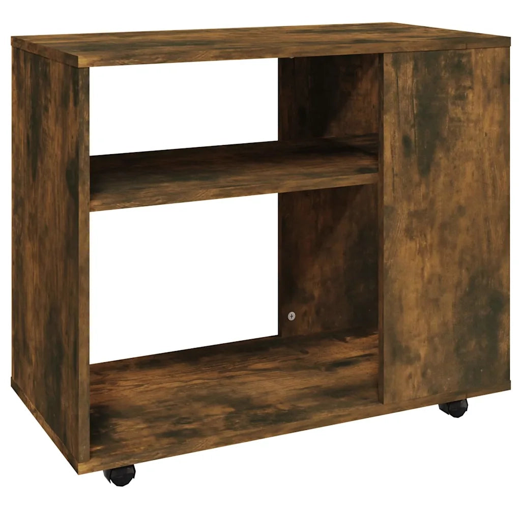Tavolino da Salotto-Tavolino da soggiorno-Tavolo Rovere Fumo 70x35x55cm Legno Multistrato