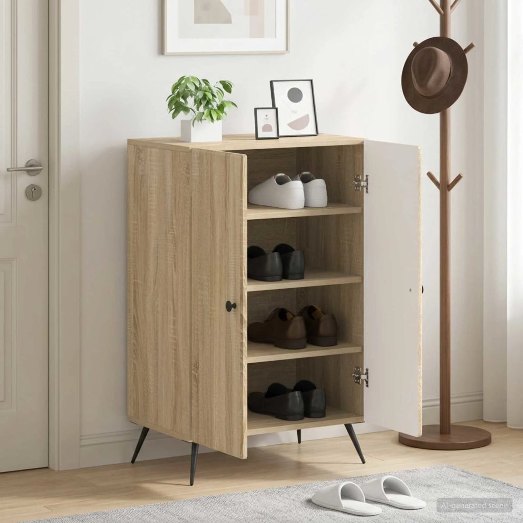 Mobile per scarpe BREDA 59,5 x 39,5 x 90 cm Rovere Sonoma 897527