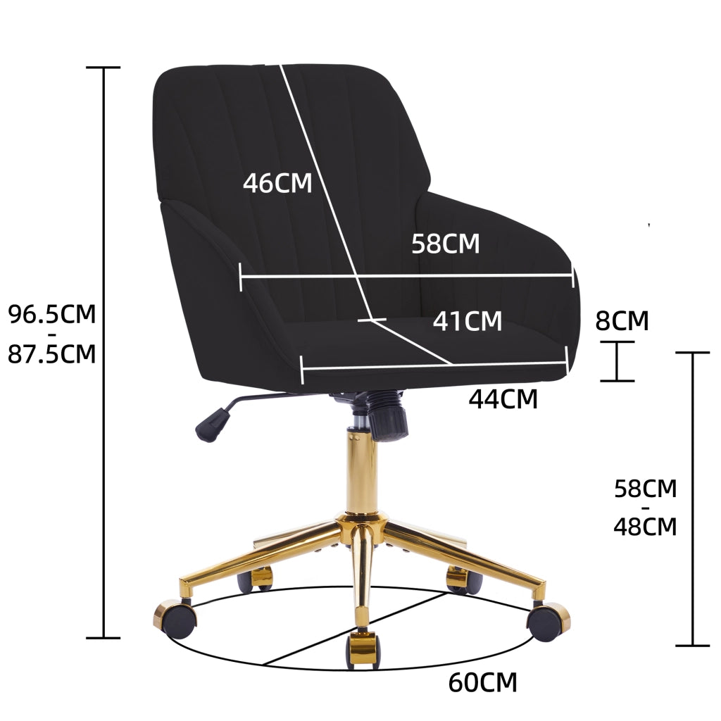 Sedia da Ufficio Ergonomica Regolabile ¨C Xylo ¨C Nero, Schienale, Design Moderno