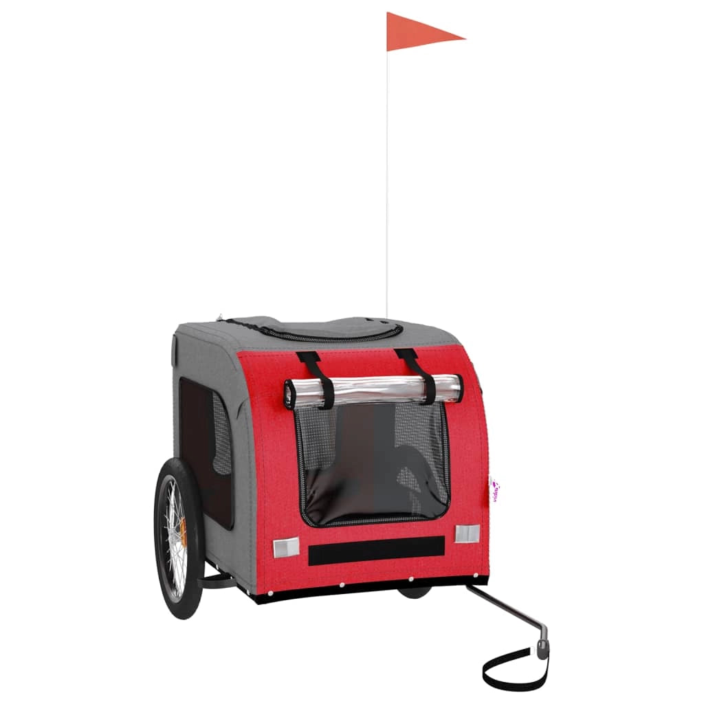 Rimorchio/carrello per animali domestici rosso 02_0044356