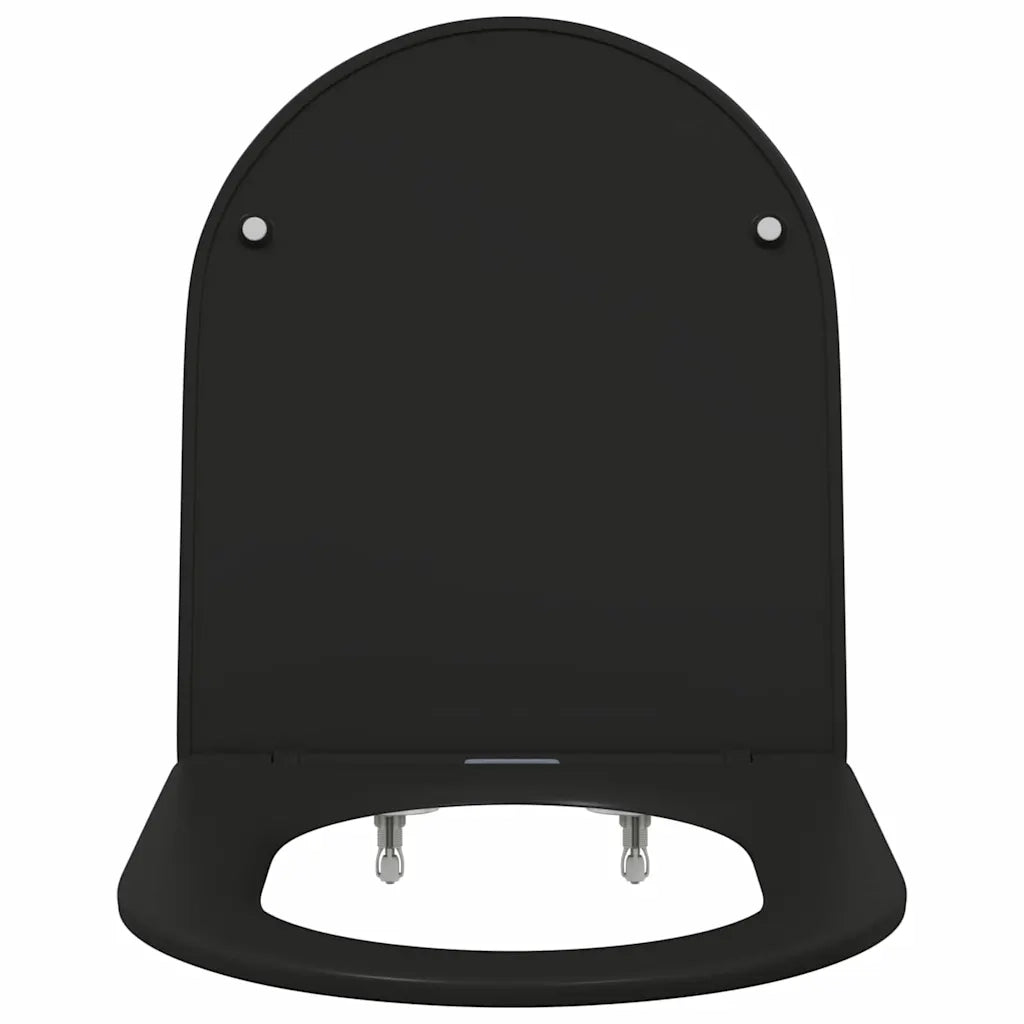 Sedile del WC Nero 47 x 36 x 3,4 cm Duroplast CFW2521492
