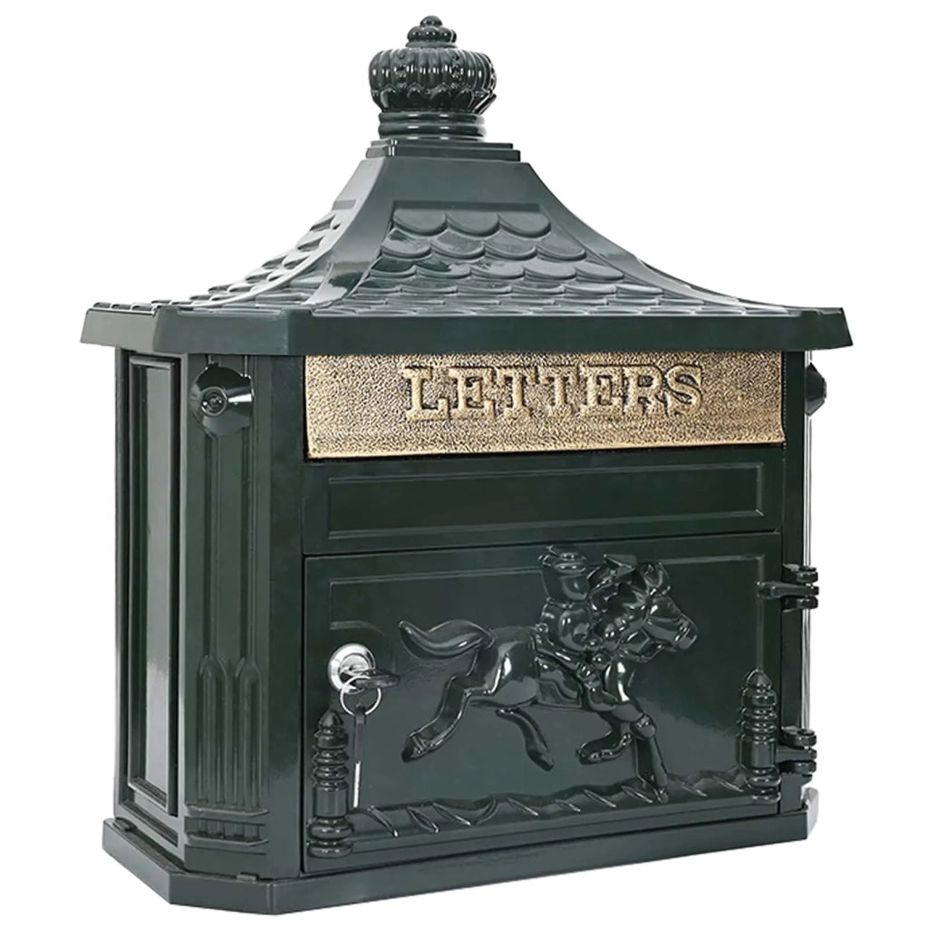 Cassetta Postale da Muro con porta Verde 40,5 x 16 x 45 cm 42023500