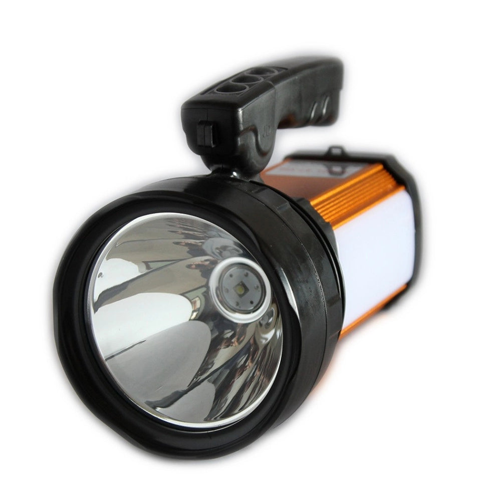 Trade Shop - Lampada Torcia Ricaricabile Emergenza Usb Ricarica Dispositivi Luce Bianca Rossa -