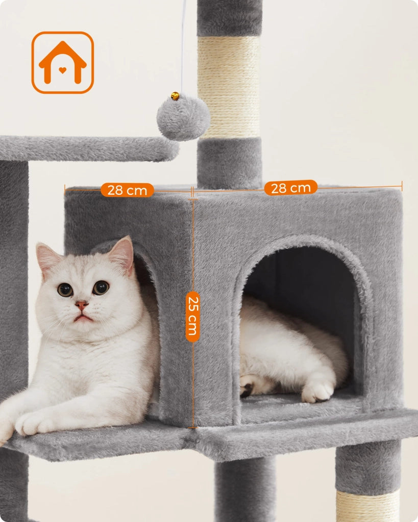 Tiragraffi per gatti VALORA - Grigio chiaro, corda di sisal, PCT261W01