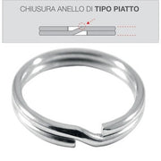 SC ANELLO PORTACHIAVI 25 MM 20 PZ*- DIESSE- 5,0 pz