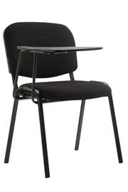 Sedia Ken in tessuto con tavolino ribaltabile nero