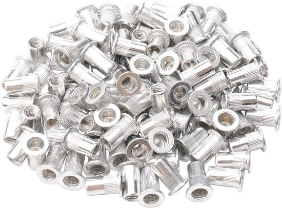 100 pezzi di viti M5 in alluminio con testa a coda di rondine - 5 mm - resistenti all'usura e all'ossidazione - con fili interni - compatibili con dispositivi di fissaggio