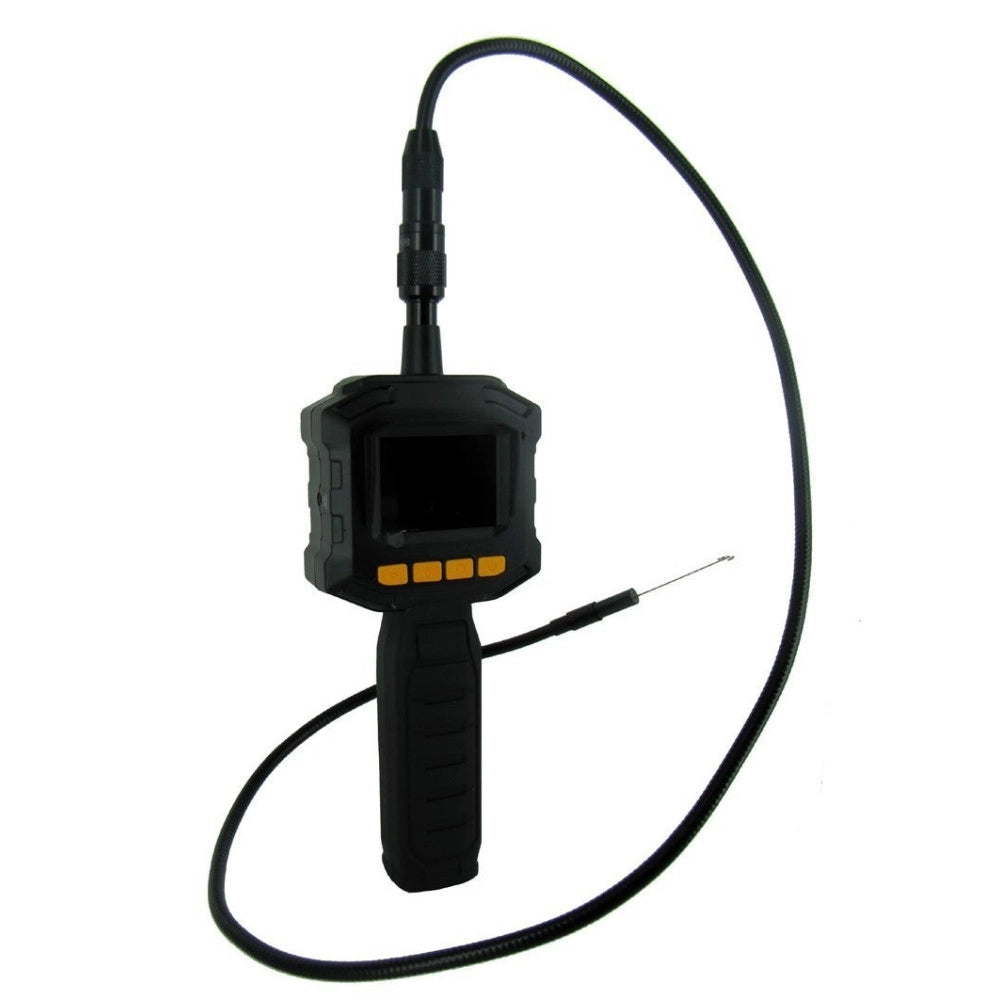 Trade Shop - Telecamera Con Monitor Endoscopica 4 Led Luce Cavo Sonda Flessibile Ispezione -