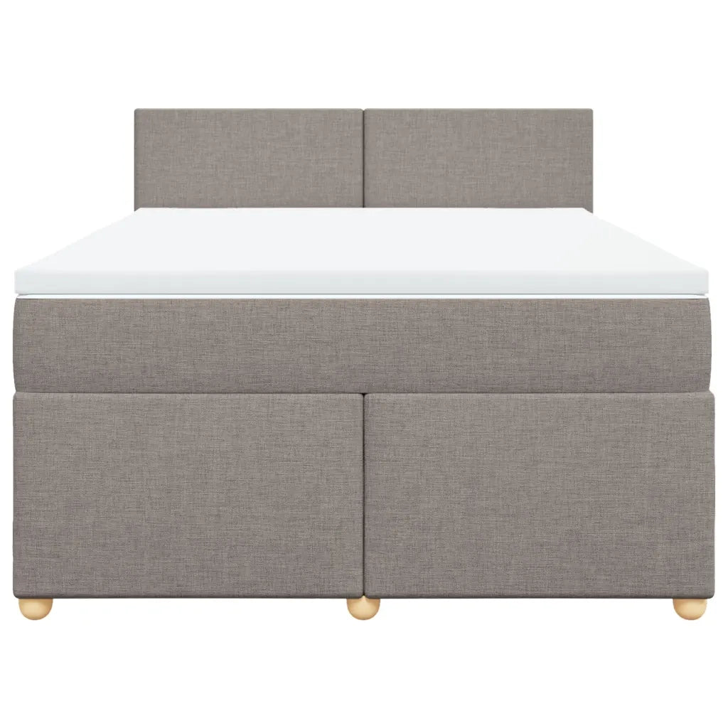 Giroletto a Molle con Materasso Tortora 160x200 cm in Tessuto 3286728
