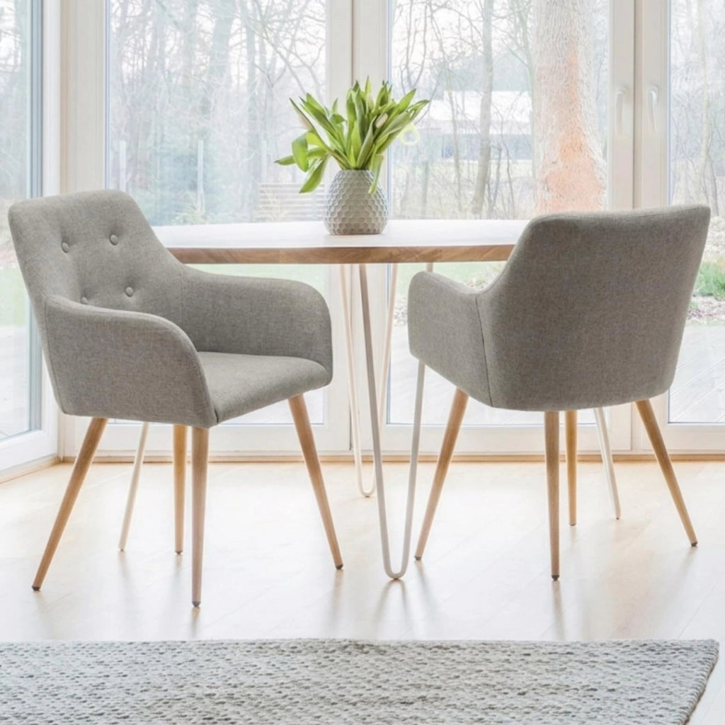 Set di 2 poltrone grigio antracite DANIA