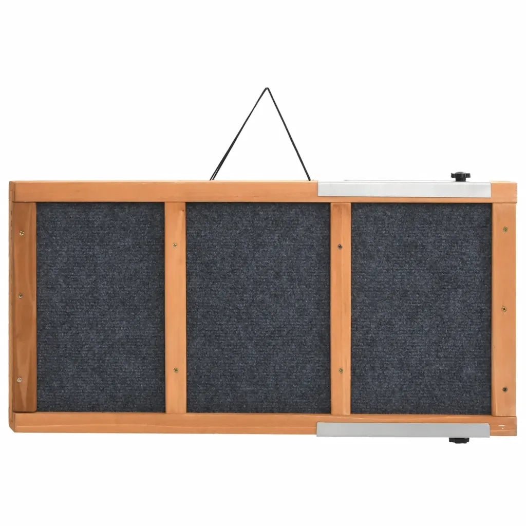 Rampa per Cani Grigia 120x30 cm in Legno Massello di Abete 172419