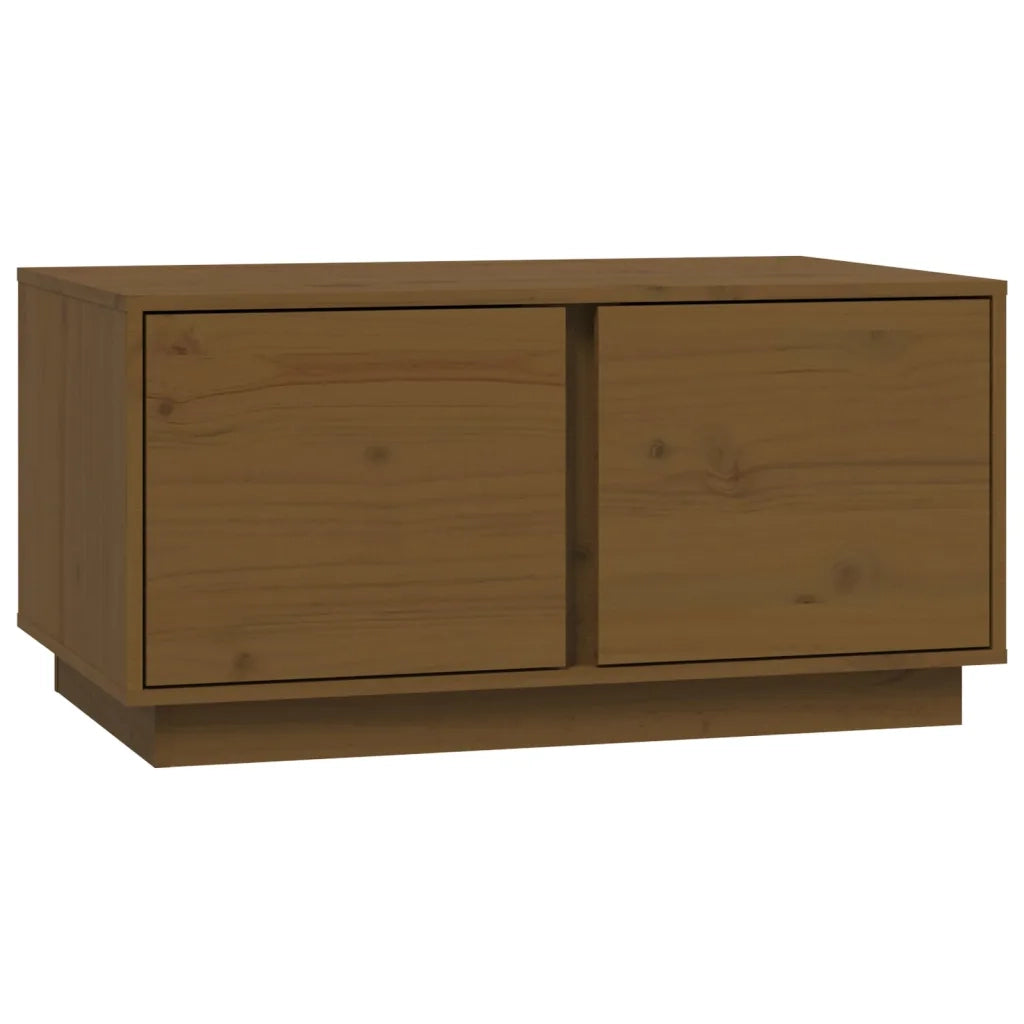 Tavolino da Salotto Miele 80x50x40 cm Legno Massello di Pino cod mxl 26974